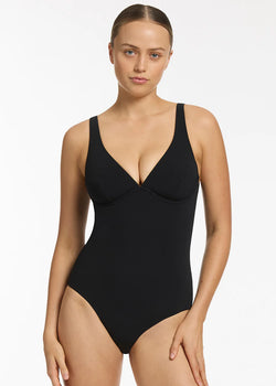 JETSET D-DD UNDERWIRE ONE PIECE - BLACK