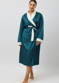 SATIN ART DECO ROBE