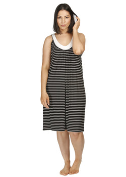 SLEEVELESS STRIPE DRESS