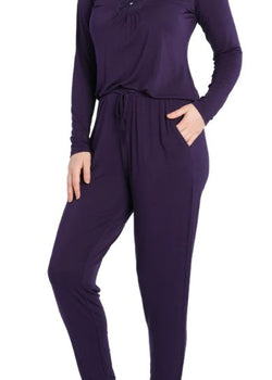 Night Sky Long Sleeve Henley PJ Set