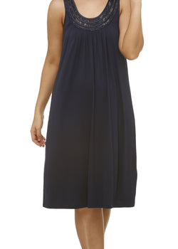 SLEEVELESS LACE DRESS