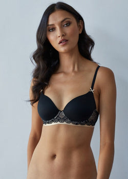 Geometric Lace Full Coverage Contour Bra
