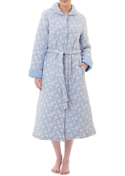 Lillian Quilted Button Gown
