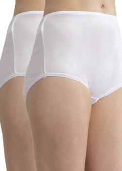 Nylon Full Brief, 2 PAIR PACK