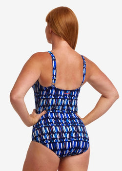 PERFECT TEETH LADIES RUCHED ONE PIECE