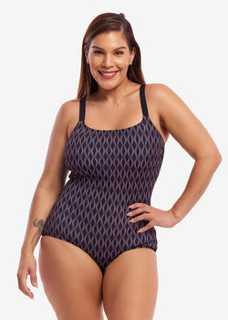 Curvy Queen Ladies Scoop Neck One Piece