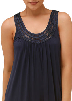 SLEEVELESS LACE DRESS