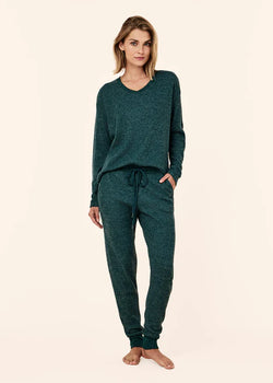 Super Soft Waffle V-Neck Long Sleeve Pj Set