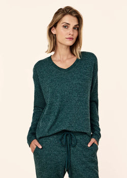 Super Soft Waffle V-Neck Long Sleeve Pj Set
