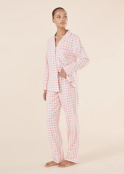 JULIETTE BRUSHED COTTON LONG PJ