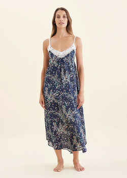 Cheri Blossom Lace Front Maxi Nightie