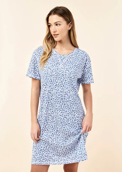 Sorrento Organic Cotton Knit Midi Nightie