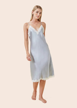 Annabelle Satin Lace Slip Nightie