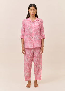 Cheri Blossom Crop PJ Set