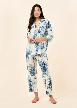 Karen Walker Romantic Floral Crop PJ Set