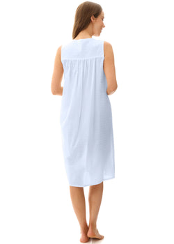 DOBBY SLEEVELESS SHORT NIGHTIE