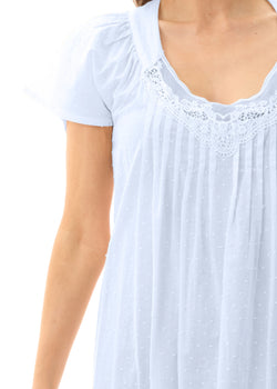 DOBBY MID LENGTH NIGHTIE