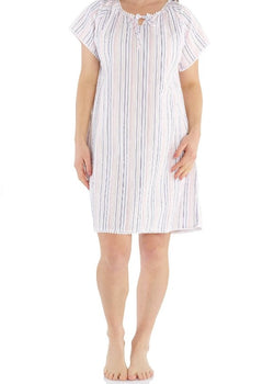 NARA COTTON STRIPE NIGHTIE