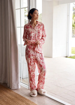 Madelyn Silk Full Length PJ Set