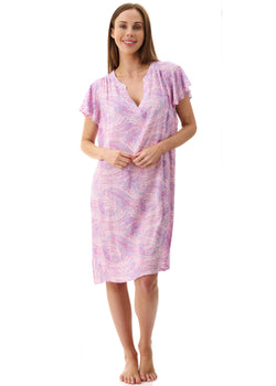 Reese Flutter Sleeve Short Nightie