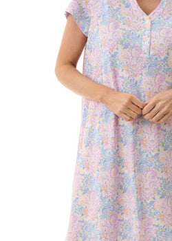 Ocean Short Sleeve Short Sleepshirt