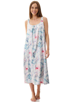 Tanya Mid Length Sleeveless Nightie