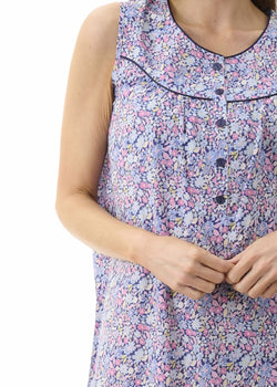 Daisy Sleeveless Short Nightie