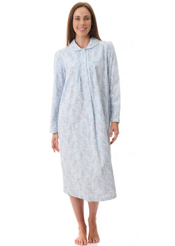 JAMIE FLANNELETTE COLLAR NIGHTIE
