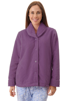 LUXURY POLAR DIMPLE BEDJACKET MULBURRY