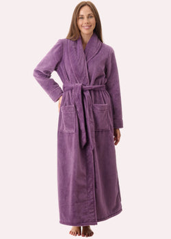 LUXURY POLAR DIMPLE LONG WRAP MULBERRY