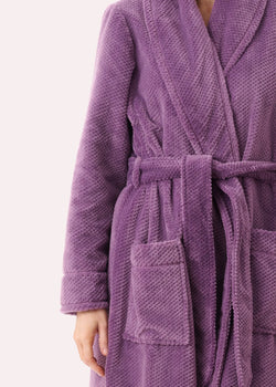 LUXURY POLAR DIMPLE LONG WRAP MULBERRY