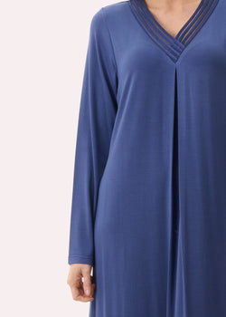 NAVY SLINKY MID NIGHTIE