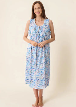 BARI SLEEVELESS MID LENGTH NIGHTIE