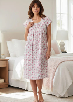 GENOA CAP SLEEVE SHORT NIGHTIE