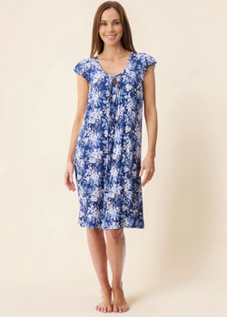 TRIESTE FLUTTER SLEEVE SHORT NIGHTIE