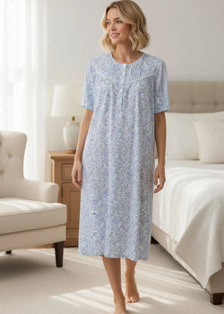 GRADO SHORT SLEEVE SHORT NIGHTIE
