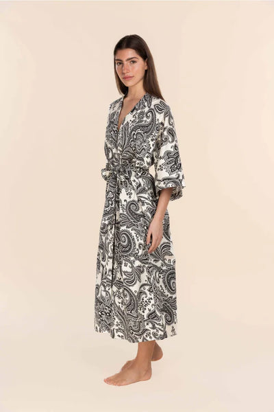 Annie Cotton Sateen Robe - LA FIGURE