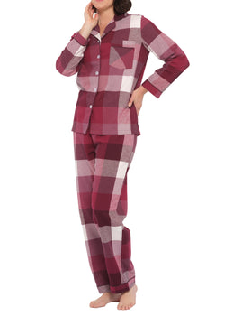 Deep Twilight Flannelette Cotton Pyjama Set