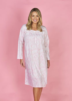 French Toile Long Sleeve Nightie