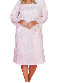 French Toile Long Sleeve Nightie