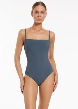 Jetset Minimal Tank One Piece Steel Blue