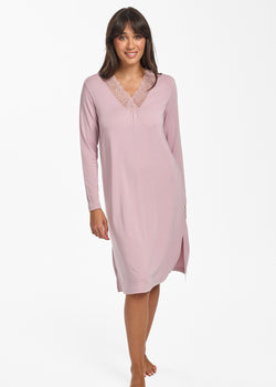 Modal Lace long nightie