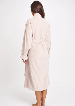 Cotton Plush Robe - Dusk Pink