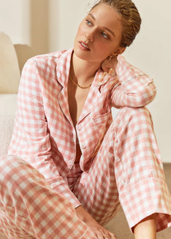 JULIETTE BRUSHED COTTON LONG PJ