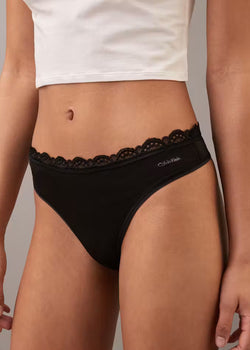 Micro Stretch with Lace Thong