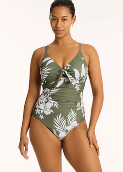 Aloha Tie Front DD/E One Piece