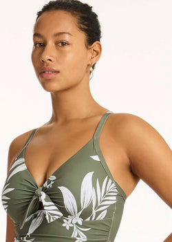 Aloha Tie Front DD/E One Piece