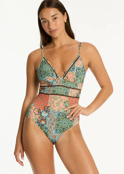 Java Cross Back Tri One Piece