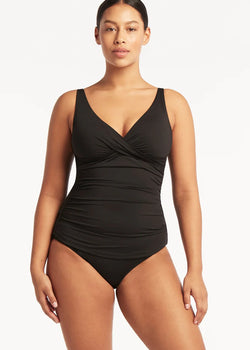 Eco Essentials Cross Front Tankini Boy Leg Pant