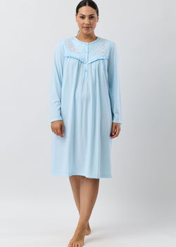 JACQUARD FLEUR EMB NIGHTIE